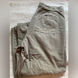 Forest Green Fabric Pants Size18W